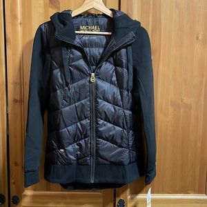 Michael Kors down sweater/jacket with hood